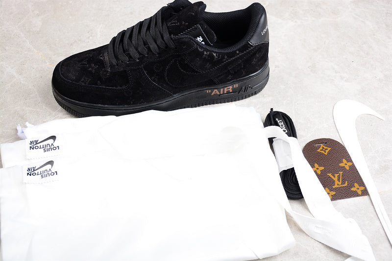 Louis Vuitton x Air Force 1 Low 'Triple Black'