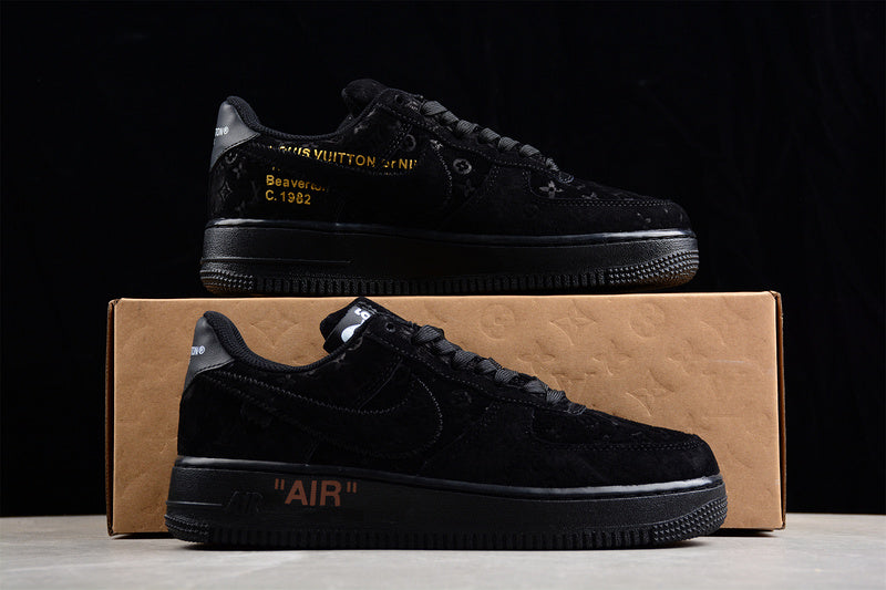 Louis Vuitton x Air Force 1 Low 'Triple Black'