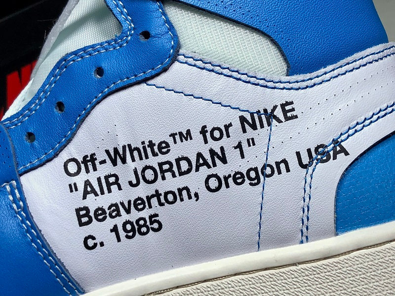 Off-White x Air Jordan 1 Retro High OG 'UNC'