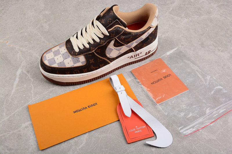 Louis Vuitton x Air Force 1 Low 'Monogram Damier' Pilot Case